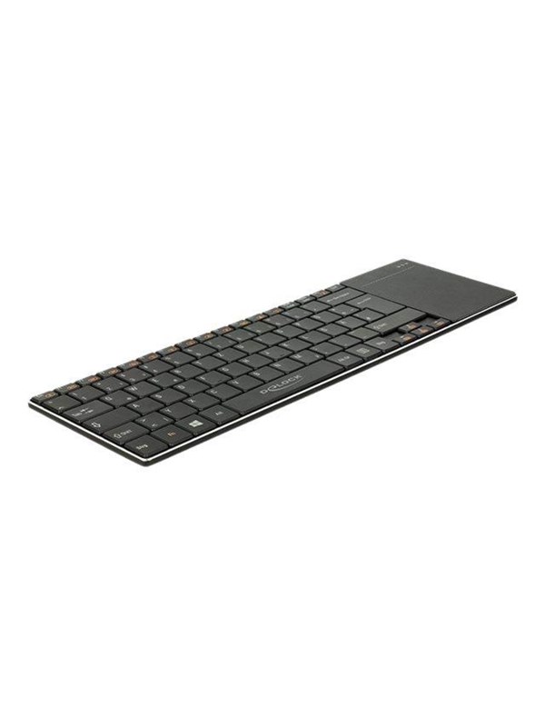 DeLOCK Wireless Keyboard - Tastatur - Tysk - Sort