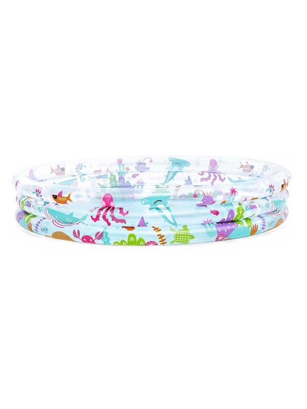 Bestway 51005, Oppustelig pool, 480 L, Rund, 2 År, Vinyl, Flerfarvet