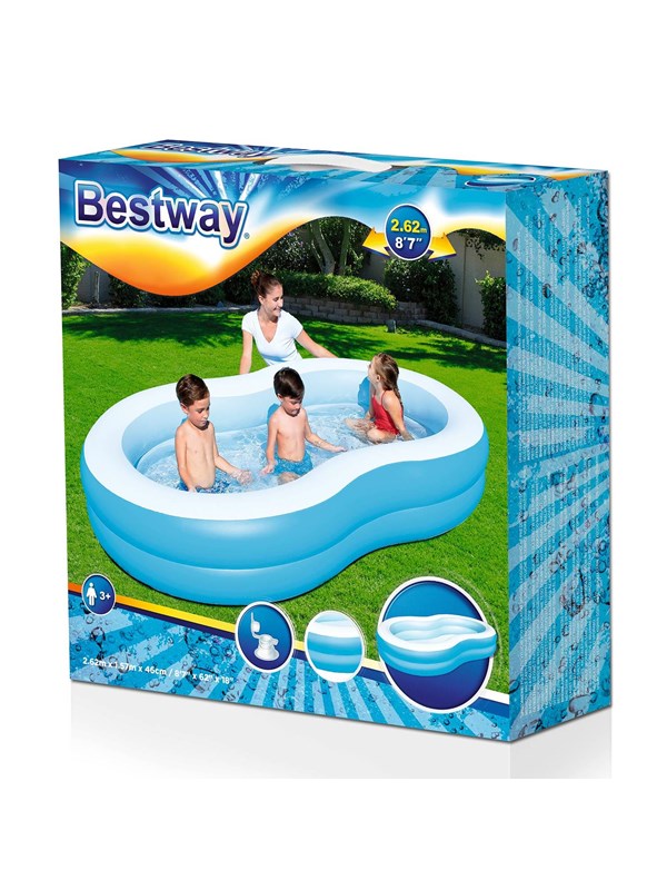 Bestway familiepool - Big Lagoon - Blå