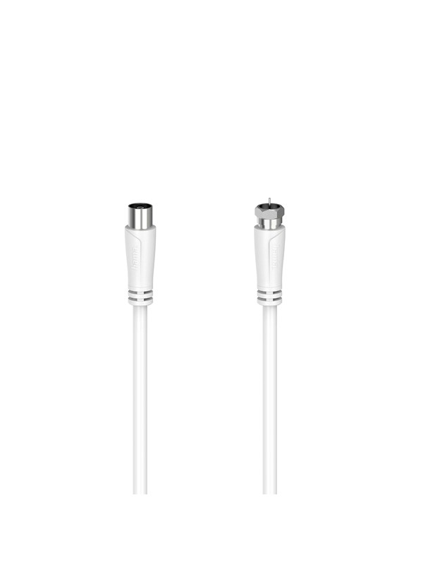 Hama Antennekabel SAT 90dB F-stik-Coax Hun 1,5m Hvid ST