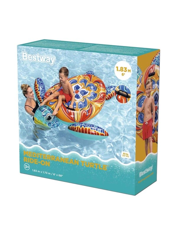Bestway Rider Mediterranean Inflatable Turtle 186cm billede