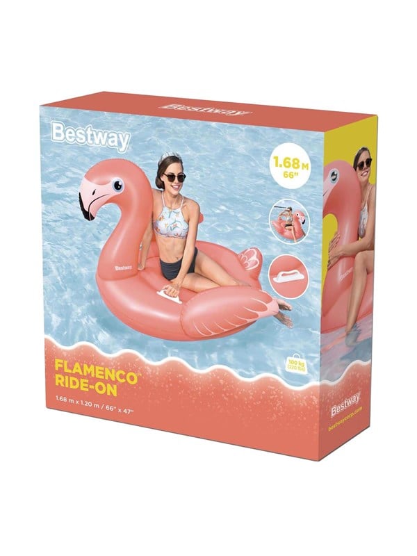 Bestway Rider Inflatable Flamingo 148cm billede