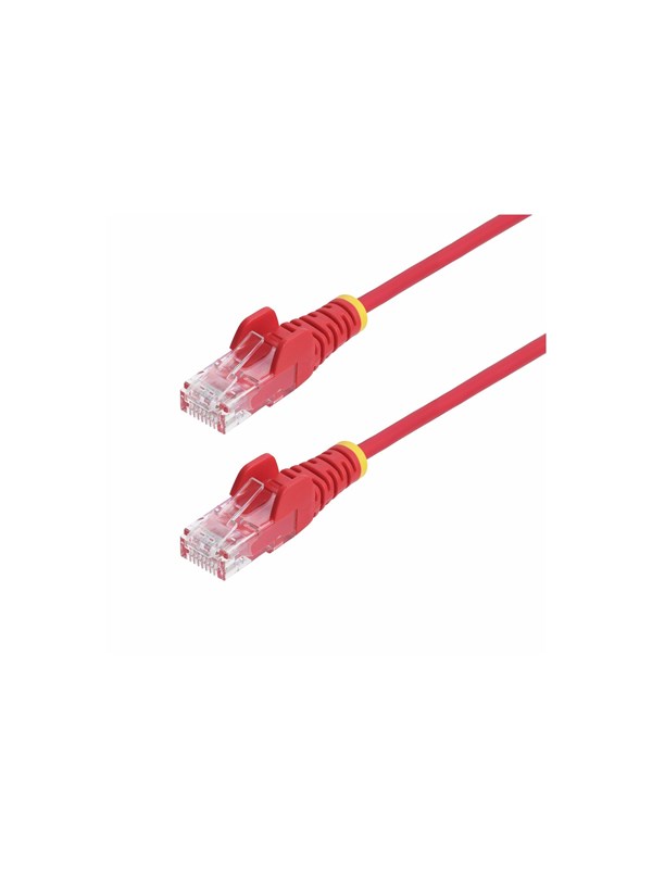 StarTech.com 2.5m Red Slim CAT6 Ethernet Cable, Snagless, 28AWG, LSZH CAT 5/5e/6 Ikke afskærmet parsnoet (UTP) 2.5m Patchkabel Rød