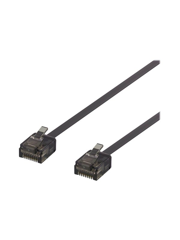 Deltaco patch cable - 2 m - black - Sort - 2m