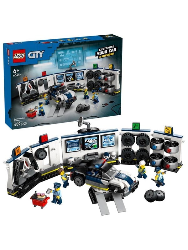 LEGO City 60457 - Specialbygget Politigarage (489 dele)