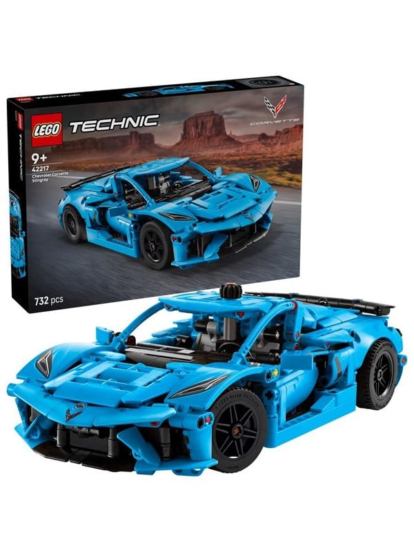 LEGO Agents 42217 Blå Chevrolet Corvette Stingray billede