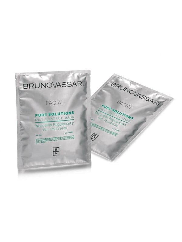 Bruno Vassari Set Pure Solutions Tea Tree Oil, Eliminates Impurities, Peel-Off Mask, For Face, 6 pcs, 30 g