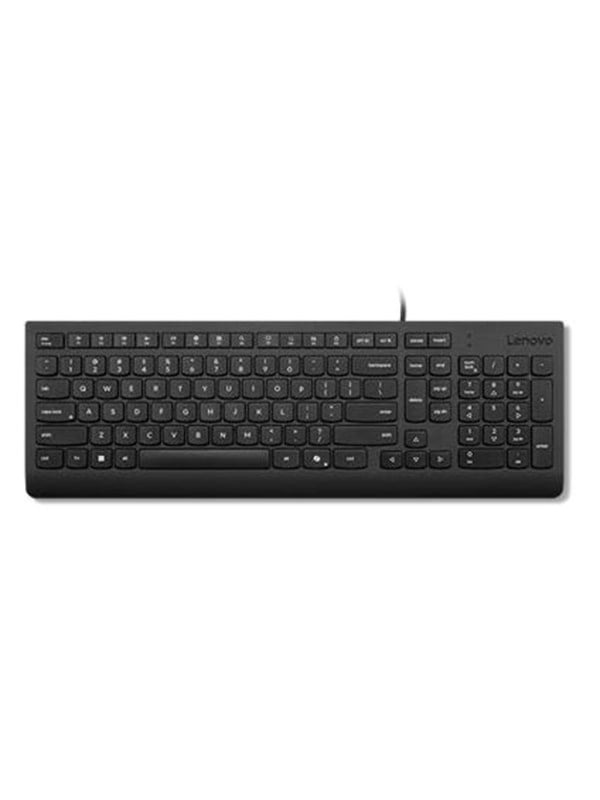 Lenovo Essential - keyboard - QWERTY - Danish - black Input Device - Tastatur - Dansk - Sort