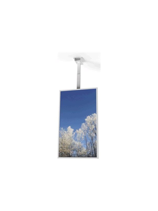 HI-ND mounting kit - portrait - for digital signage LCD panel - white - Maks - Maks størrelse 50"