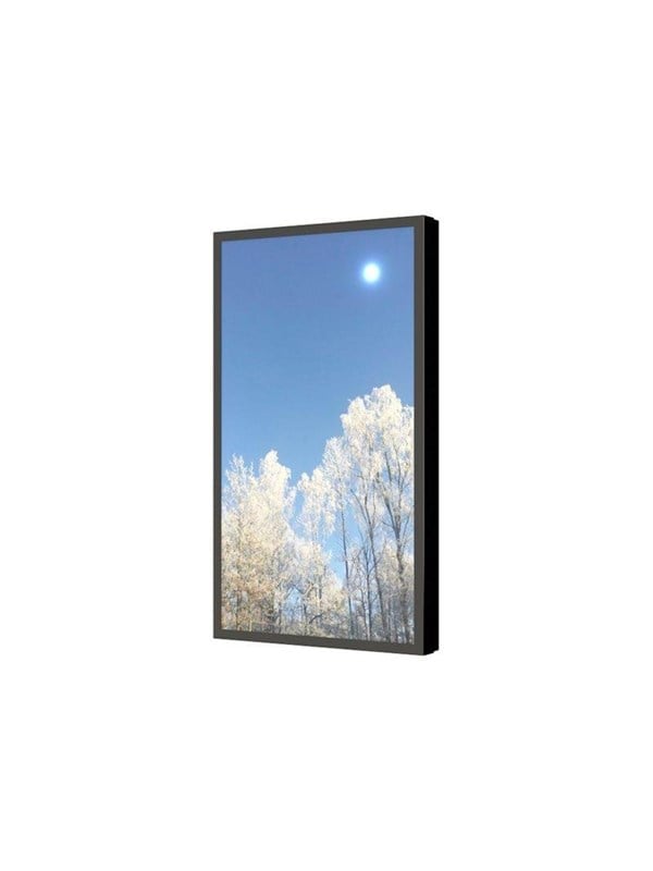 HI-ND EASY mounting kit - for digital signage LCD panel - portrait - black RAL 9005 - Maks - Maks størrelse 65"