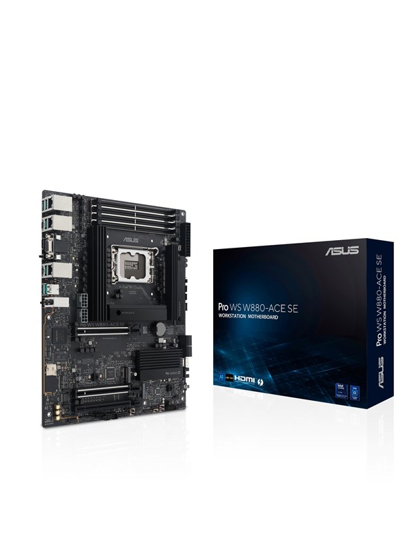 ASUS Pro WS W880-ACE SE Bundkort - Intel W880 - Intel LGA1851 - DDR5 RAM - ATX