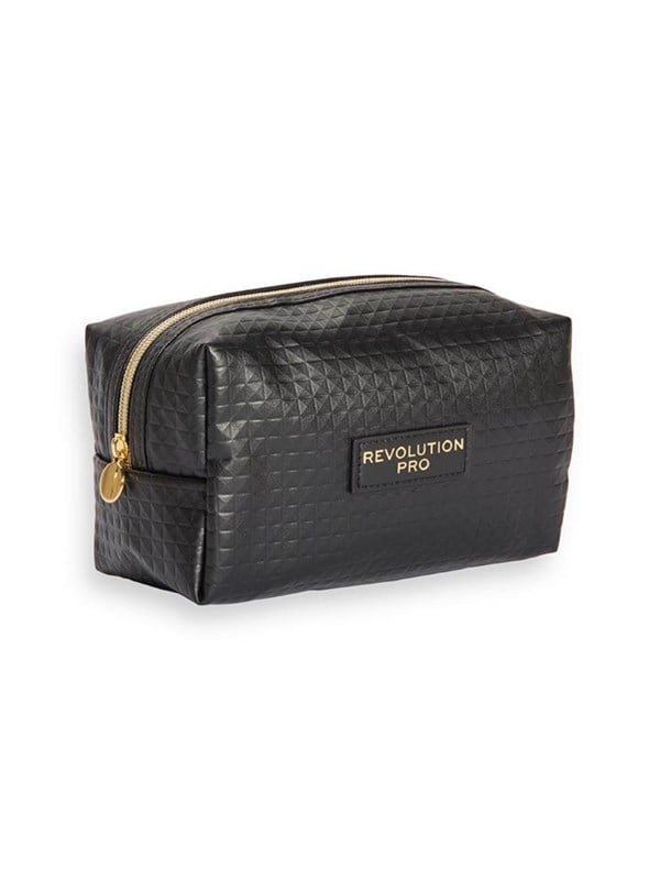 Makeup Revolution Textile Makeup Bag Black