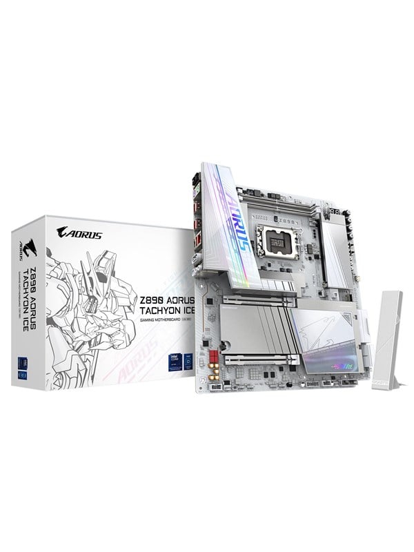 GIGABYTE Z890 AORUS TACHYON ICE Bundkort - Intel Z890 - Intel LGA1851 - DDR5 RAM - Extended ATX