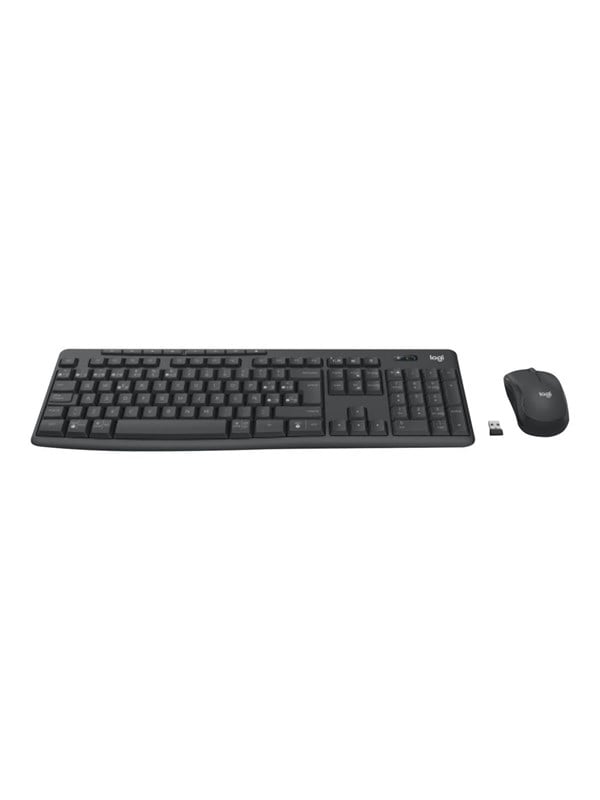 Logitech MK370 Combo for Business - keyboard and mouse set - QWERTY - Spanish - graphite Input Device - Tastatur & Mus sæt - Spansk - Sort
