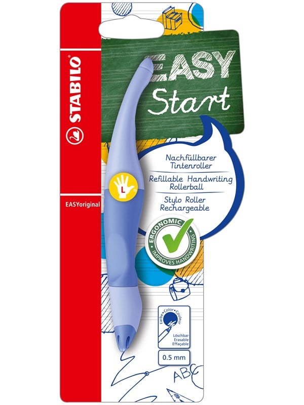 STABILO EASYoriginal - Ergonomic Rollerball - Left-handed - Pastel Airy Blue billede