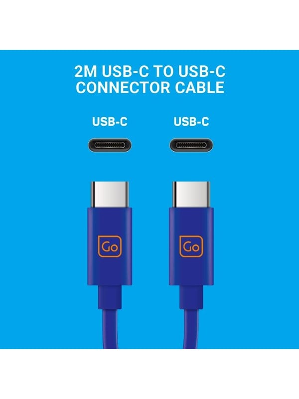 Go Travel Dobbelt USB-C-stikkabel (2M)