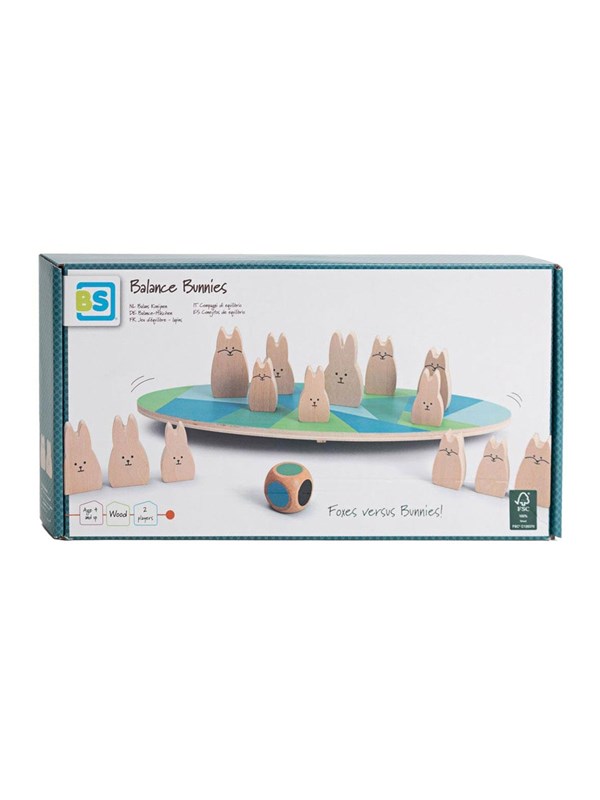 BS Toys Wooden Balance Game Rabbits