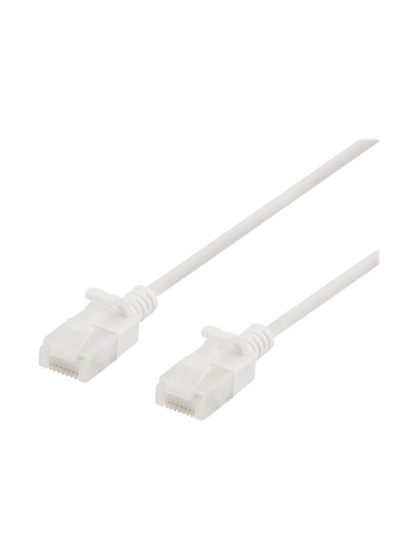 Deltaco patch cable - 3 m - white - Hvid - 3m