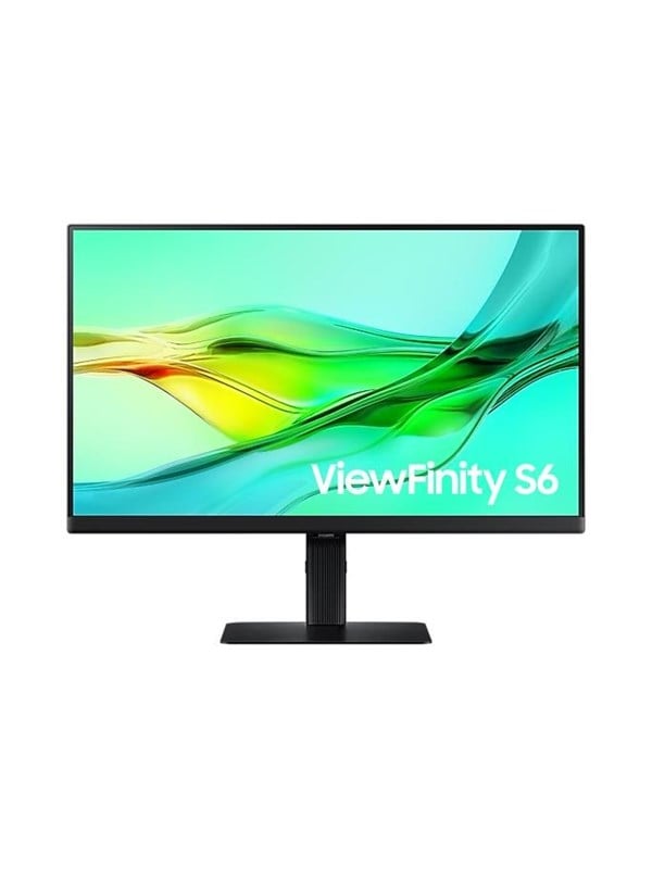 Samsung ViewFinity S6 S24D604UEU - LED-skærm - USB - 24 - 2560 x 1440 QHD @ 100 Hz - IPS - 350 cd/m² - 1000:1 - HDR10 - 5 ms - HDMI, DisplayPort, USB-C - sort