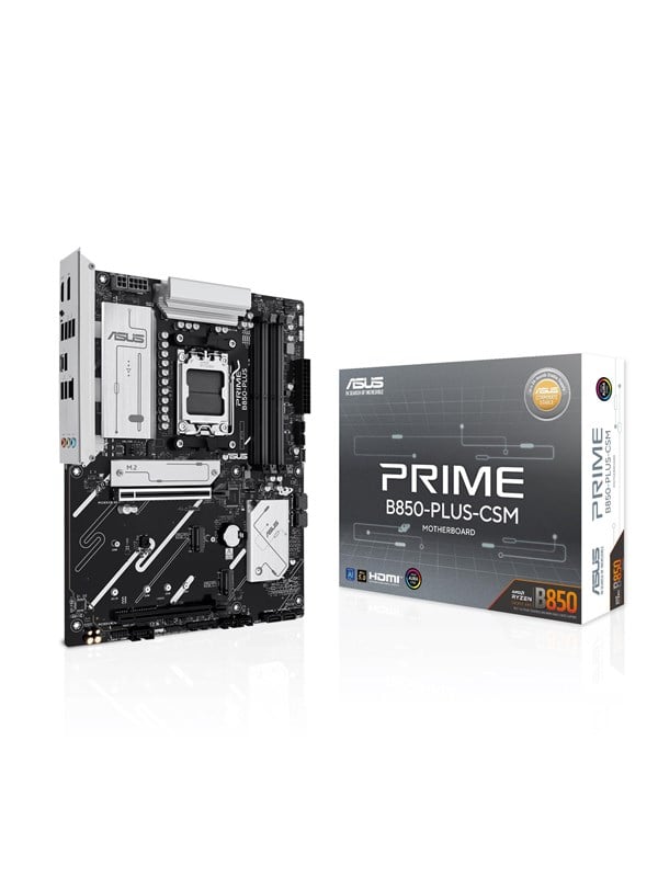 ASUS PRIME B850-PLUS-CSM Bundkort - AMD B850 - AMD AM5 - DDR5 RAM - ATX