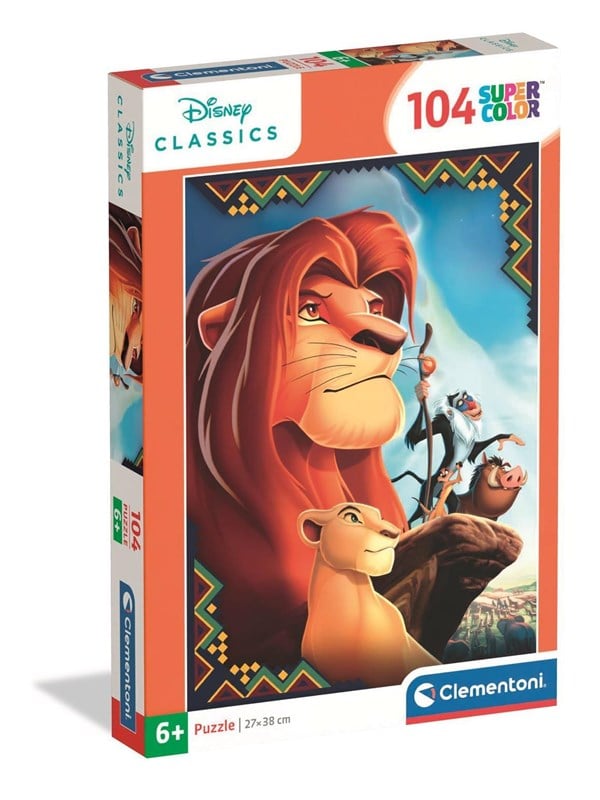 Løvernes Konge Puslespil - Disney - 104 Brikker - Clementoni