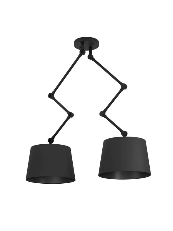 EGLO Stars of Light PISTUNIO loftlampe 2xE27 Ø350 sort