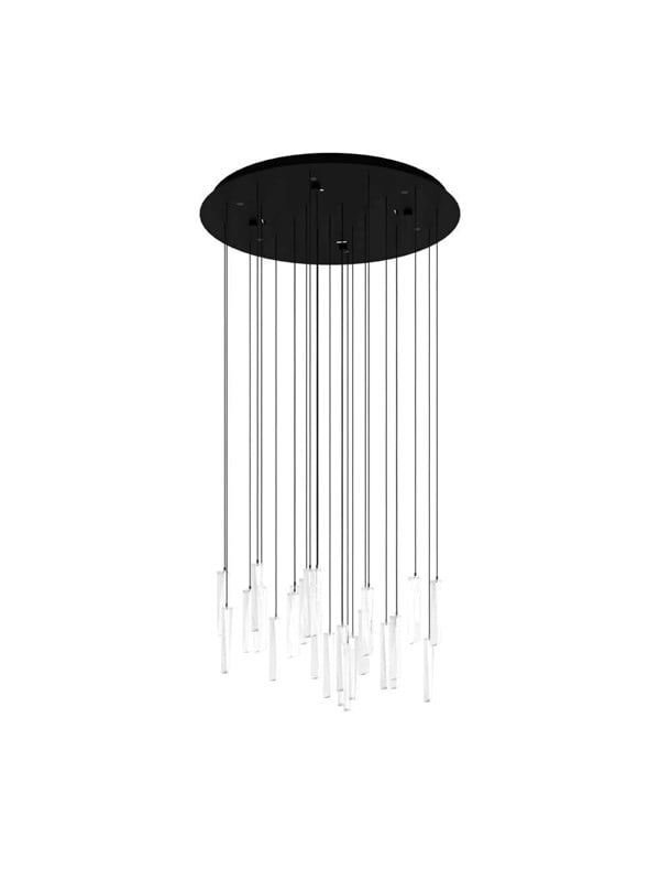 EGLO Stars of Light SARDENARA klyngependel 6L sort/krystal