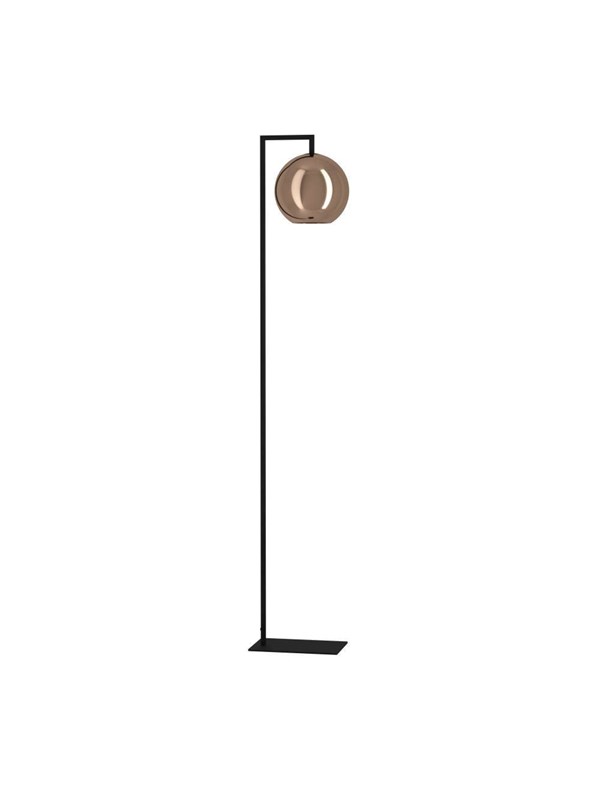 EGLO Stars of Light CORDOBA gulvlampe E27 sort/kobber billede