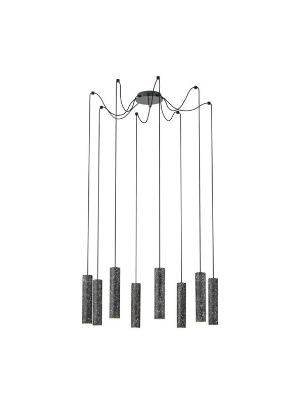 EGLO Stars of Light MENTALONA klyngependel 8L antracit/terrazzo/sort