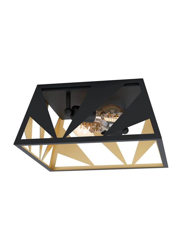 EGLO Stars of Light TABLONCITO loftlampe 2xE27 L395 sort/guld