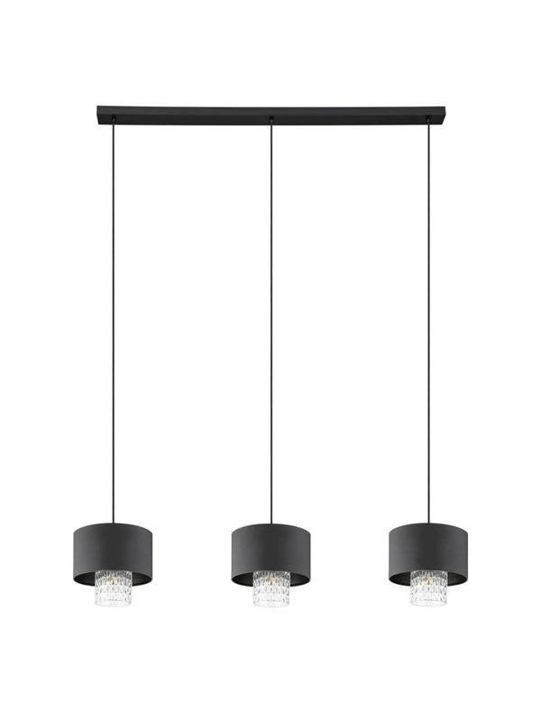 EGLO Stars of Light SAPUARA langbordspendel 3xE27 L1240 sort/klar