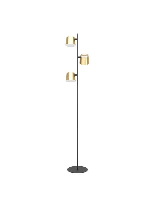 EGLO Stars of Light ALTAMIRA gulvlampe sort/børstet messing
