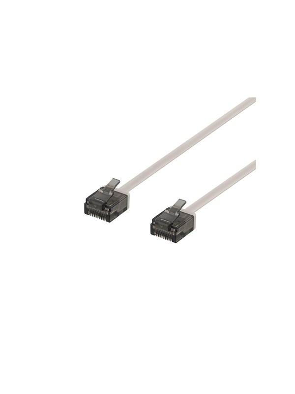 Deltaco patch cable - 50 cm - grey - Grå - 0.5m