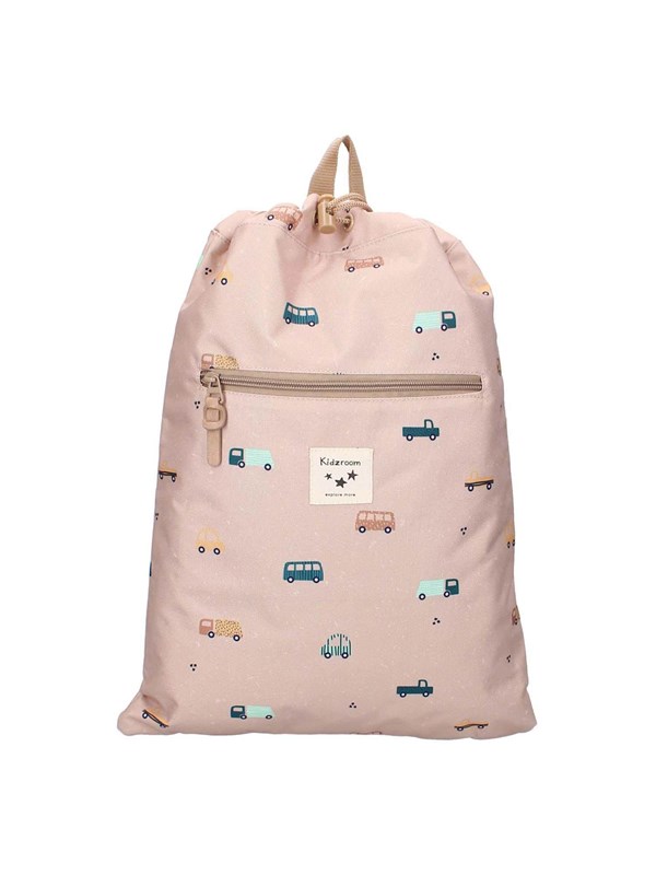 Kidzroom Sweet Cuddles Biler Gymnatisktaske til Børn - 3+år - Beige