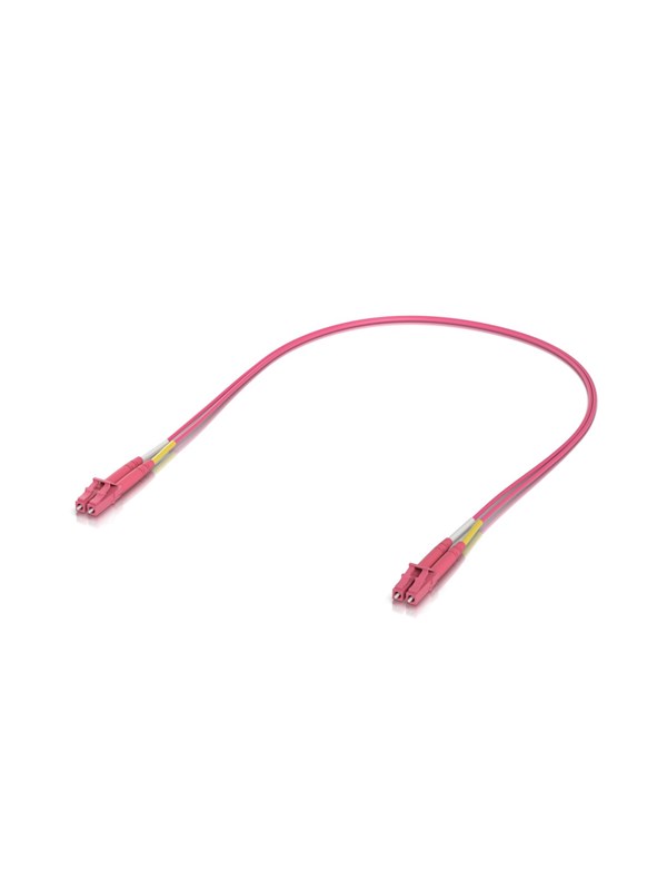 Ubiquiti UniFi OM4 Duplex LC UPC Fiber Patch Cable 0.5m (50-Pack) - Pink - 0.5m