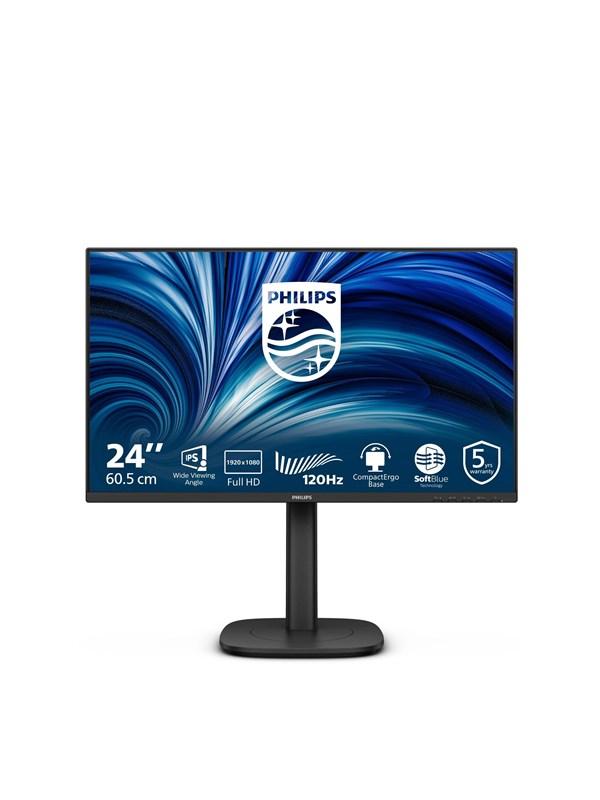 24" Philips 3000 Series 24B2N3200J - 1920x1080 (FHD) - 120Hz - IPS billede