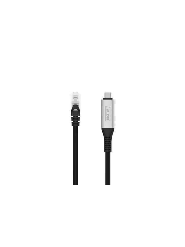 DIGITUS USB-C 3.2 Gen1 to RJ45 Adapter - 2m - Sort