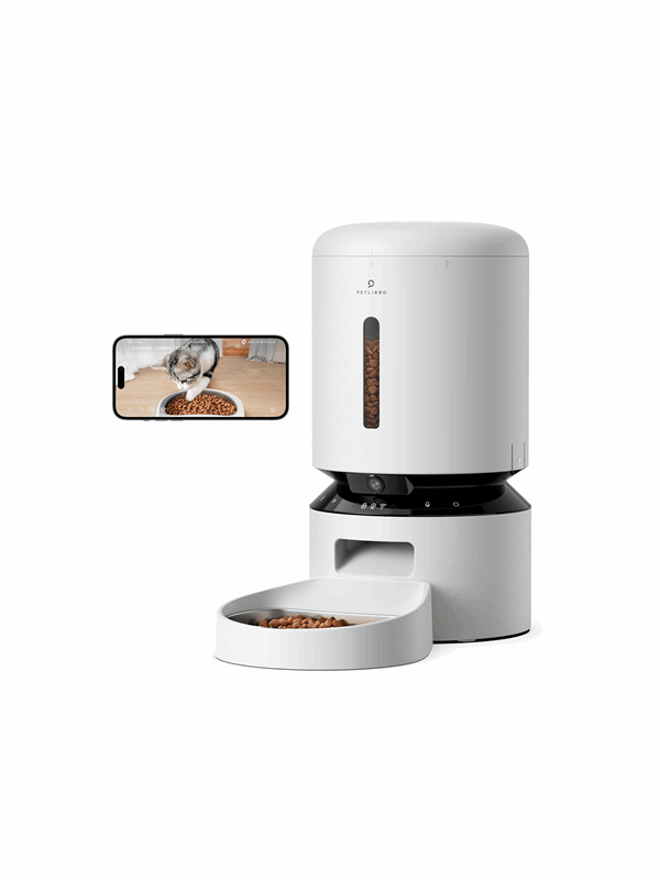 Petlibro Granary foderautomat med kamera, 5L (hvid)