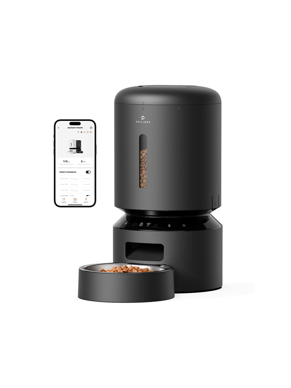 Aptel foderautomat Petlibro Granary, WiFi, 5L (sort) Petlibro