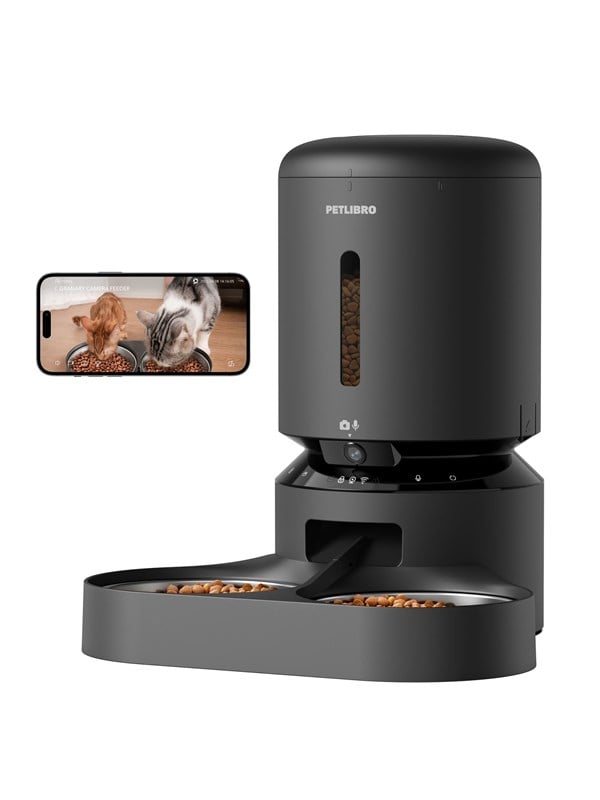 Petlibro GRANARY CAMERA DUAL FOOD TRAY BLACK