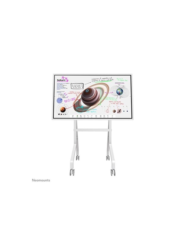 Neomounts Move Go Flip FL50-515WH1 cart - for flat panel - white - Maks 50 kg - Maks størrelse 65"
