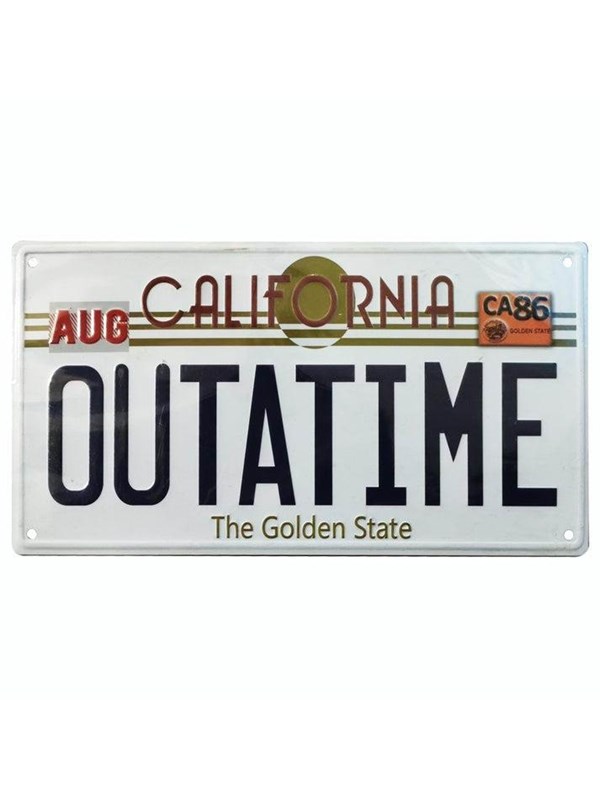 FaNaTtik - Back To The Future Replica Number Plate Tin Sign billede