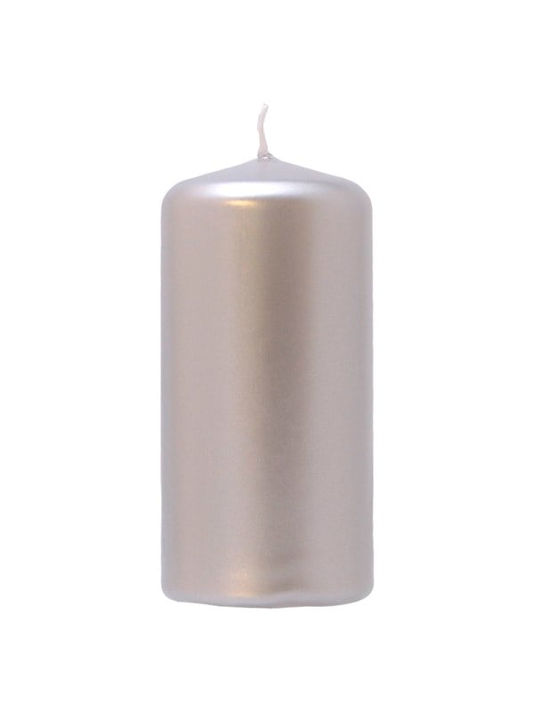Asp-Holmblad Bloklys Metallic Silver
