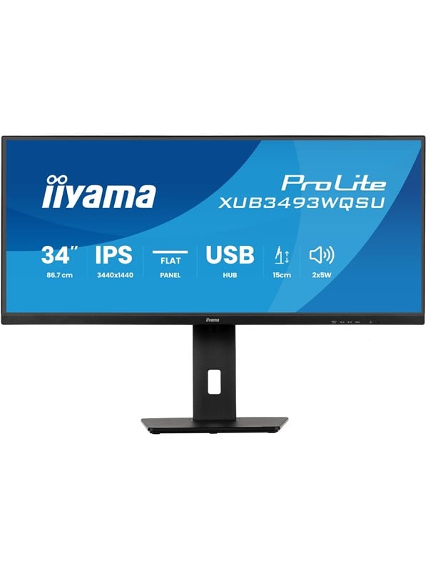 iiyama ProLite XUB3493WQSU-B6 34" IPS 3440 x 1440 (UltraWide) HDMI DisplayPort 120Hz
