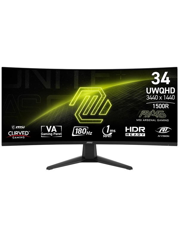 34" MSI MAG 346CQ - 3440x1440 (UWQHD) - 180Hz - VA