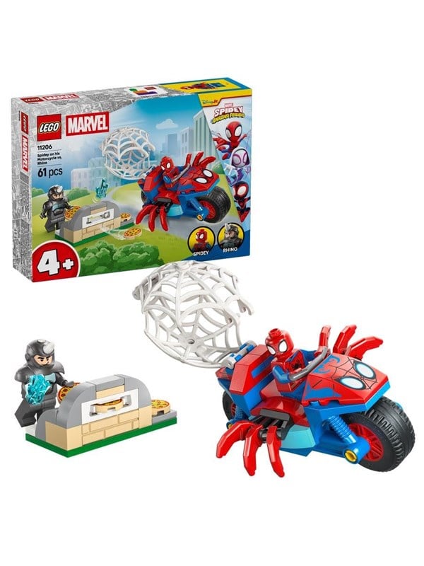 LEGO Spidey 11206 Spidey på sin motorcykel mod Rhino LEGO Spidey 11206 Spidey på sin motorcykel mod Rhino