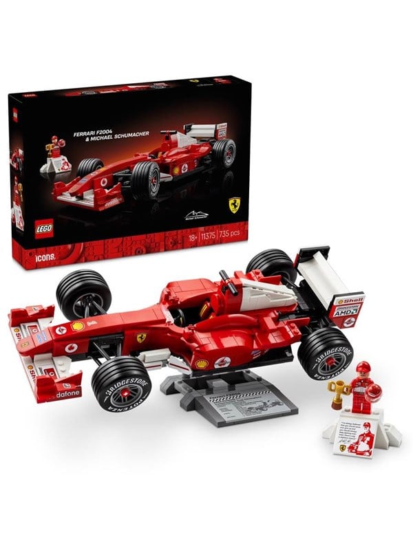 LEGO Icons 11375 Ferrari F2004 og Michael Schumacher LEGO Icons 11375 Ferrari F2004 og Michael Schumacher