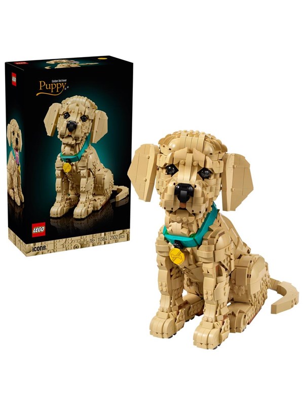 LEGO Icons 11384 Golden retriever-hvalp billede