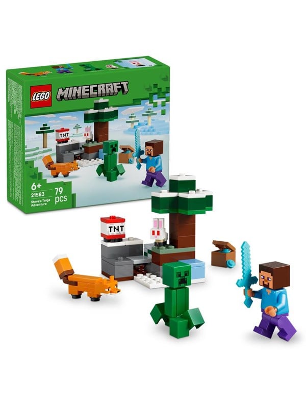 LEGO Minecraft 21583 Steves tajga-eventyr billede