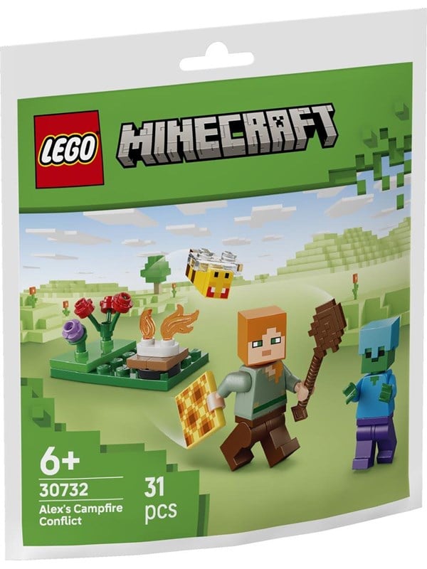 LEGO ® Minecraft - Alex's Lejrbålsballade 30732 - 31 Dele
